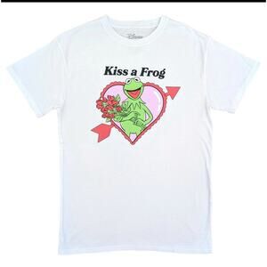 Disney Kermit The Frog “Kiss A Frog “T-Shirt Short Sleeve Men’s Medium NWT
